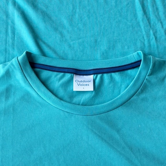 Outdoor Voices Other - Outdoor Voices T-Shirt Mens Large Blue Comfort Stretch Performance Tee Casual